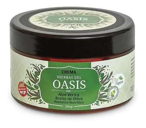 CREMA HUMECTO NUTRITIVA CON ALOE VERA OASIS 200GR
