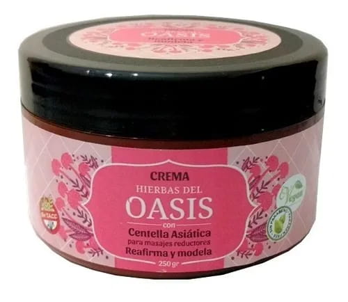CREMA PARA MASAJES REDUCTORES CON CENTELLA OASIS 250GR