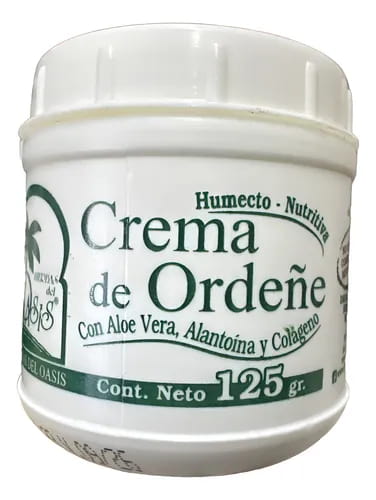 CREMA DE ORDEÑE X125G CON ALOE VERA. ALANTOINA Y COLAGENO 125GR OASIS