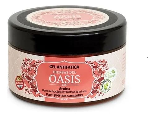 GEL ANTIFATIGA PARA PIERNAS CANSADAS CON ARNICA. HAMAMELIS Y CÁPSICO 250GR