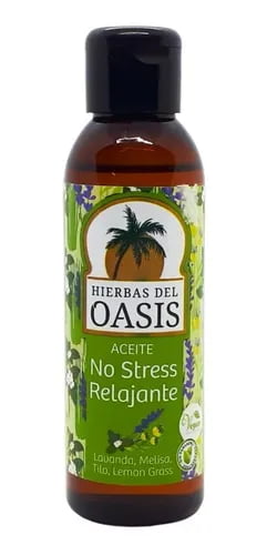 ACEITE NO STRESS RELAJANTE OASIS (Aceite de Lavanda. Melisa. Tilo y Lemon g