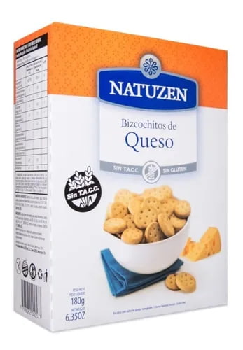 BIZCOCHITOS DE QUESO X180GR NATUZEN