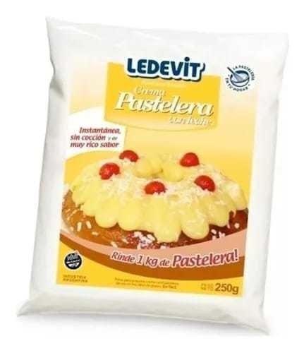 CREMA PASTELERA CON LECHE X 250Gr LEDEVIT