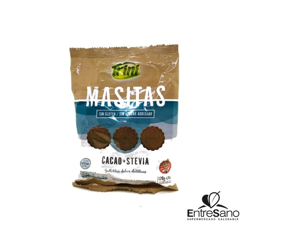 GALLETITAS DE CACAO CON STEVIA X120GR TRINI