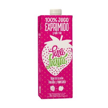 JUGO MANZANA FRUTILLA X 1L PURA FRUTTA