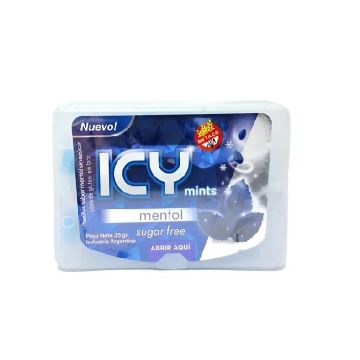 PASTILLAS S/AZUCAR ICY MINTS MENTOL 6x35G