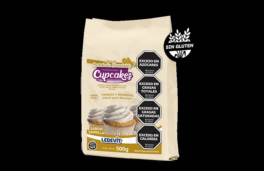 PREMEZCLA CUPCAKES VAINILLA 500Gr LEDEVIT