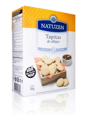 TAPITAS DE ALFAJOR X200GR NATUZEN