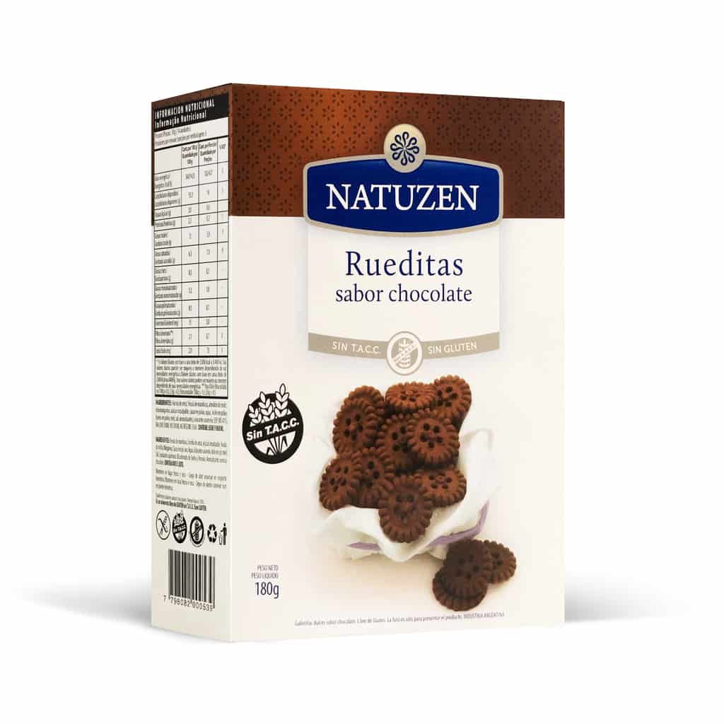 RUEDITAS DE CHOCOLATE X180GR NATUZEN
