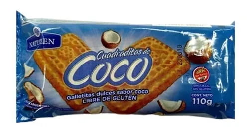 GALLETA CUADRADA DE COCO X110GR NATUZEN