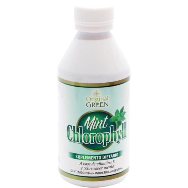 LIQUID CHLOROPHYLL X250ML SABOR MENTA ORIGINAL GREEN