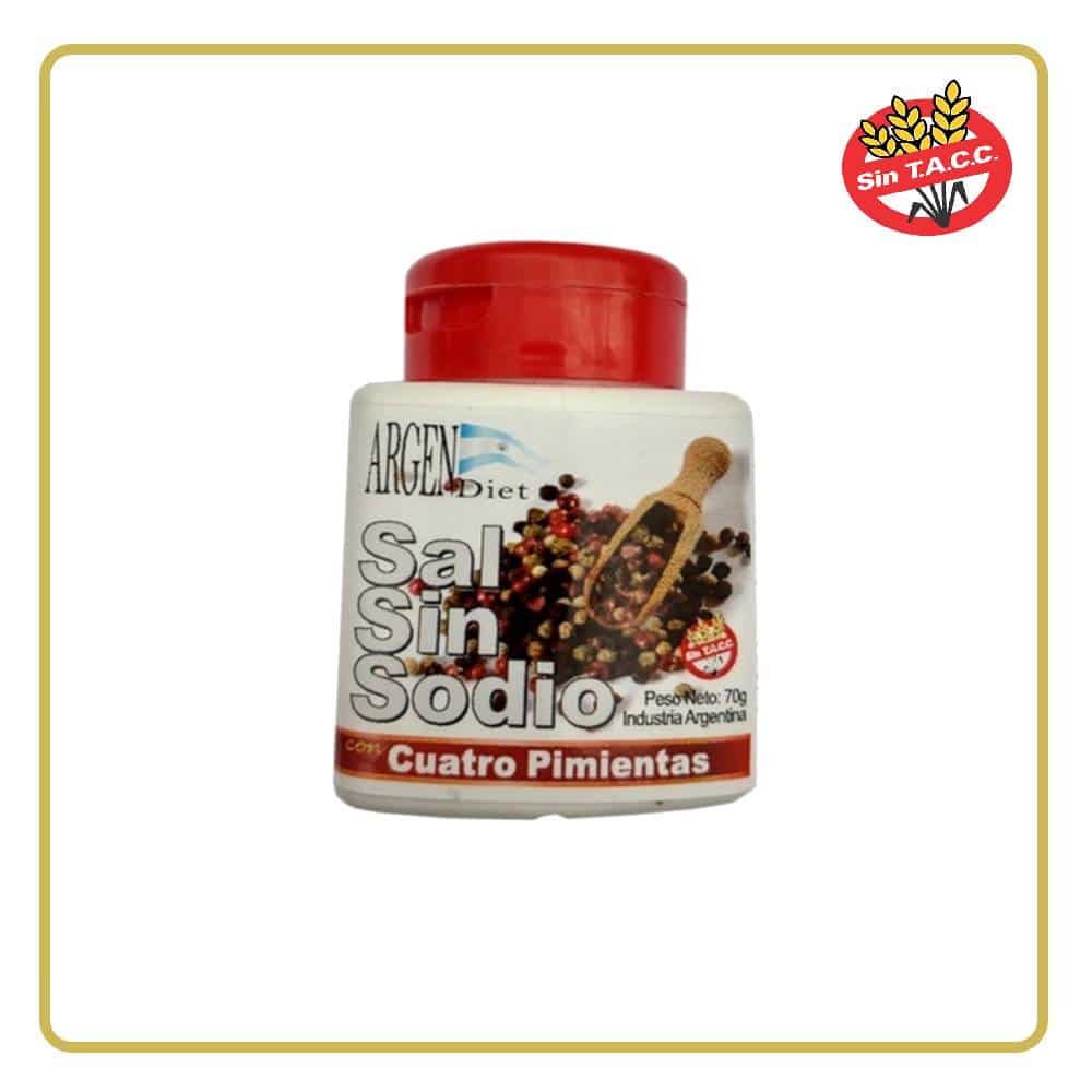 SAL SIN SODIO 4 PIMIENTAS X70G ARGENDIET