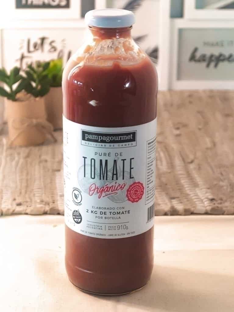 PURE DE TOMATE ORGANICO X900G PAMPAGOURMET