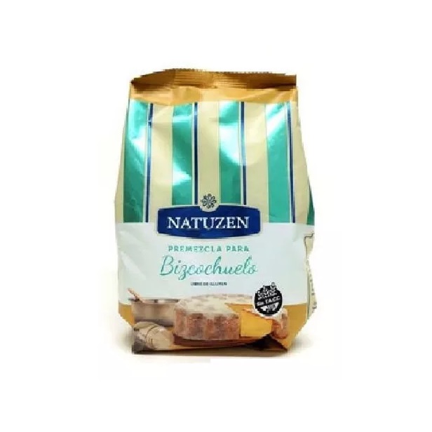 PREMEZCLA PARA BIZCOCHUELO VAINILLA X450GR NATUZEN