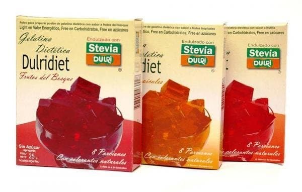 GELATINA TROPICALES CON STEVIA X 25 GRAMOS DULRI