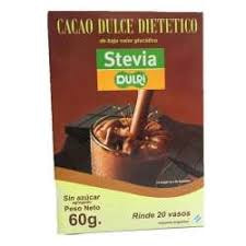 CACAO STEVIA DULRI X 60 GRAMOS