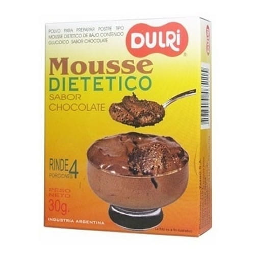 MOUSSE CHOCOLATE DIET X 30 GRAMOS DULRI