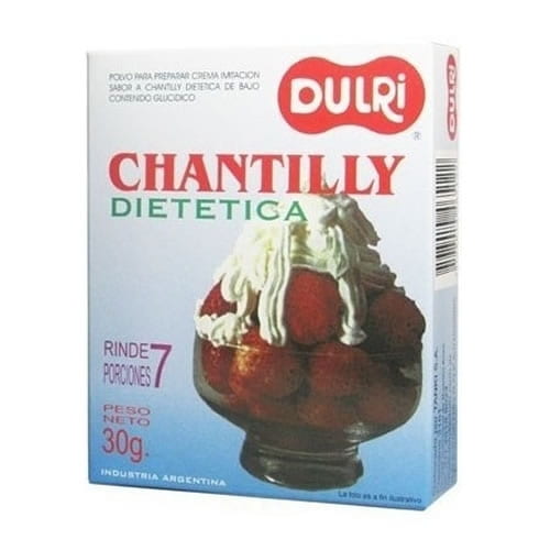 CREMA CHANTILLY DIET X 30 GRAMOS DULRI