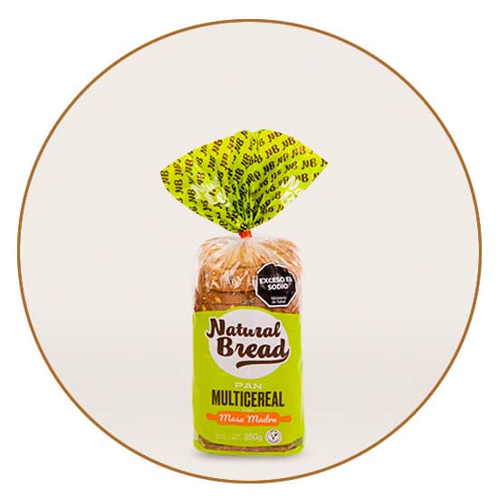 PAN LACTEADO C/MASA MADRE X350G NATURAL BREAD