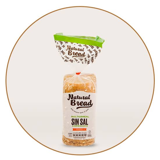 PAN MULTICEREAL SIN SAL X520G NATURAL BREAD