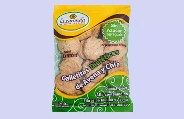 GALLETAS DIET S/AZÚCAR SABOR LIMÓN LA ZARANDA