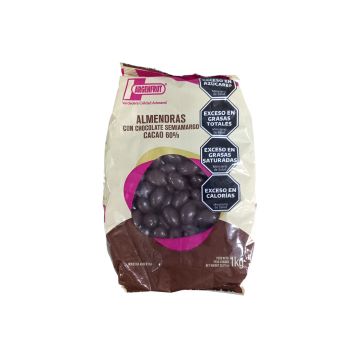 ALMENDRAS CON 60% CHOCO SEMIAMARGO X KG ARGENFRUT