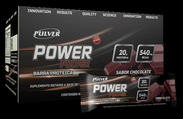 POWER CHOCOLATE 12 BARRAS X60GR PULVER