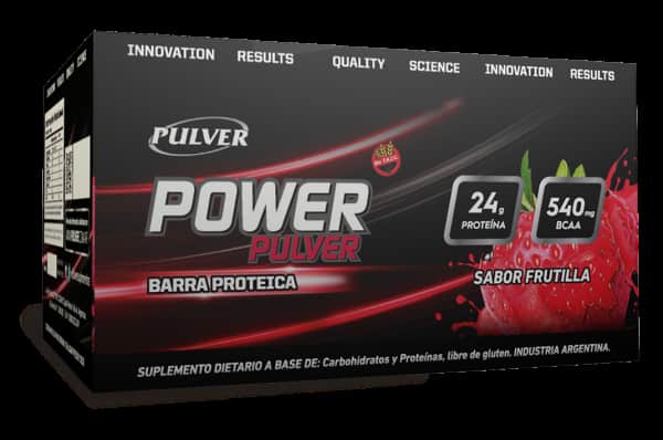 POWER FRUTILLA 12 BARRAS X60GR PULVER