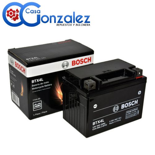 BOSCH BATERIAS DE MOTO MOTO - 12V 3A CCA 60