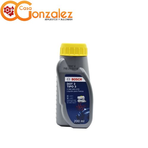 BOSCH LIQUIDO DE FRENO DOT3 200ML 200ML