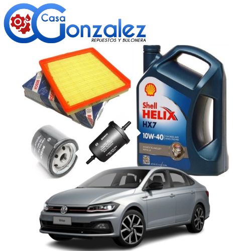 KIT DE 3 FILTROS Y ACEITE VW VIRTUS