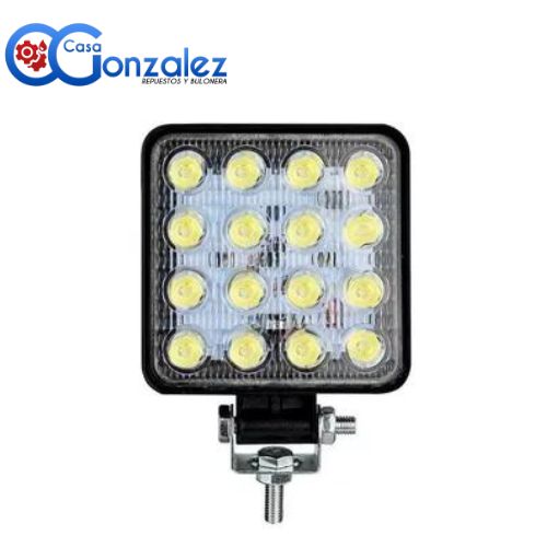 FAROS LED FAROS CUADRADO 16 LEDS 12V / 24V