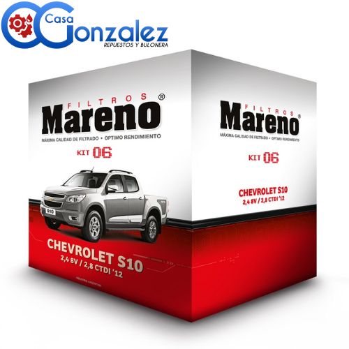 KIT06-MARENO KIT CHEVROLET S10 2.4 8V / 2.8 CTDI 12 AIRE, ACEITE, COMBUSTIB