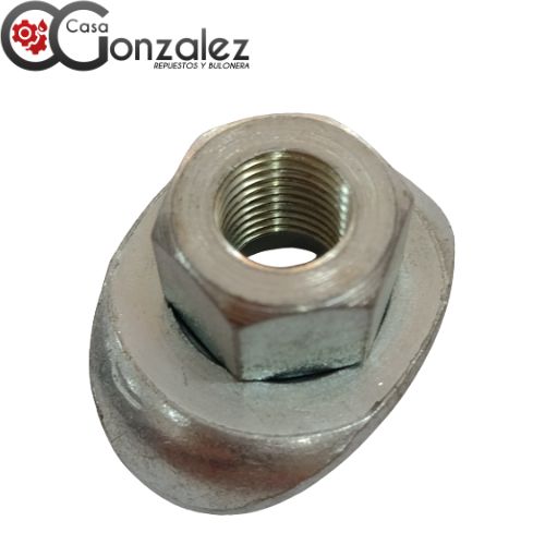 Tuerca R4 abierta c/plaqueta zinc. 12 X1,25