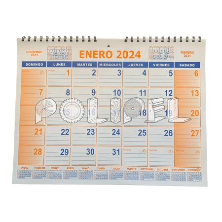 Calendario c/esp. 2024 AG-43 Grande
