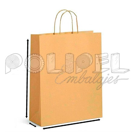 BOLSA PAPEL 1 botella c/m,papel 12x41x08 paq*100u