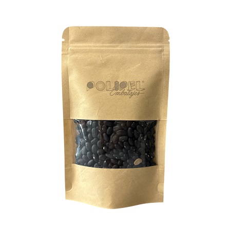 Bolsas simil Doy Pack kraft/ventana 12x18 *50u_