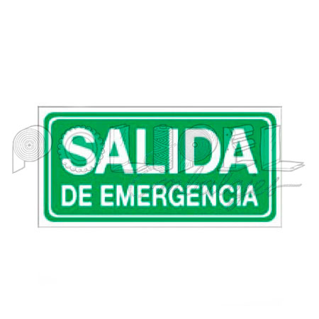 Cartel SALIDA//DE EMERGENCIA
