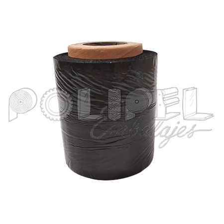 Cinta Stretch 10cm cono chico Negro * Kilo (en caja)