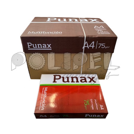Resma Punax A4 75 gr caja x 10 unidades