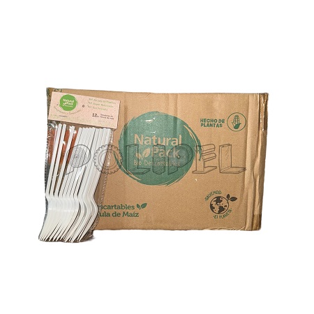 Tenedor biodegradable paq *50 unid_