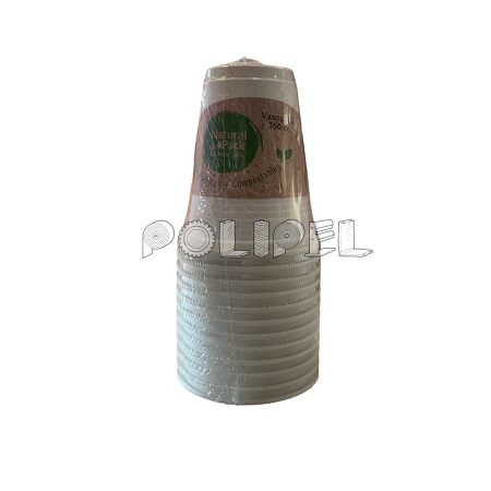 Vaso 360cc biodegradable paq*12 unid