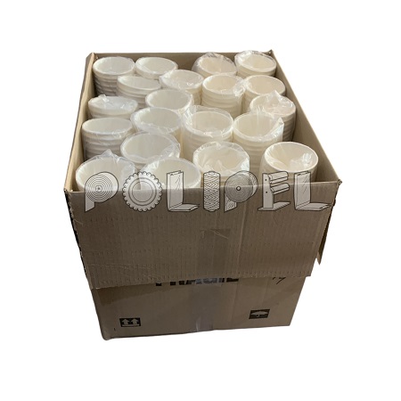 Vaso Polipapel 12 oz blanco caja *600 unid
